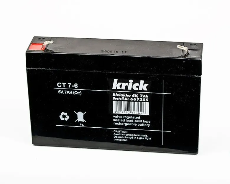 Krick 667255Bleiakku 6V / 7Ah