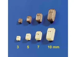 Krick 60966Doppelblöcke Buchsbaum 7mm hell (10 Stück)