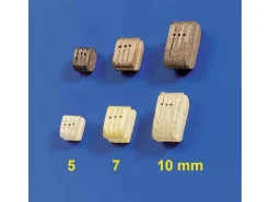 Krick 60900Dreifachblöcke Nussbaum 7mm (10 Stück)