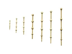 Krick 63053Relingstütze 25mm 3 Durchzüge (10 Stück)