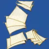 Krick 62121Segelsatz La Belle Poule 1:50 Dusek