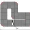 Kyosho 87033BMini-Z Rennstrecke Urethane 30x30cm (48-teilig)