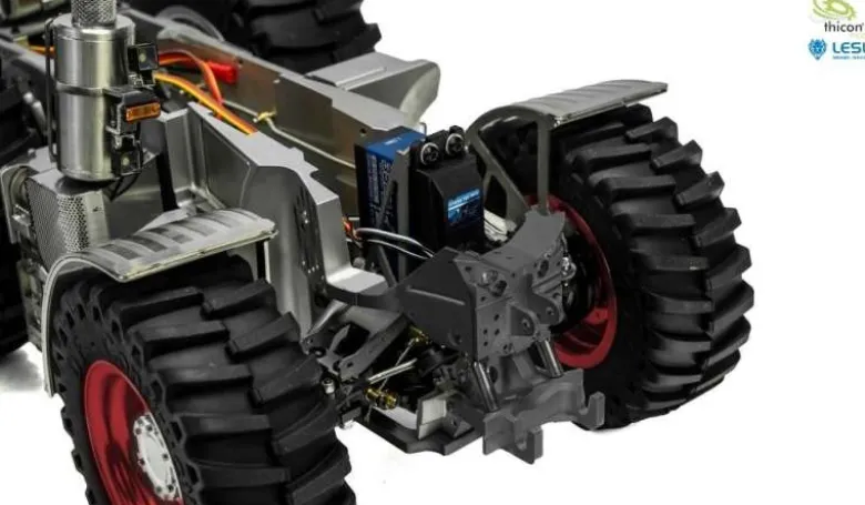 LESU 58951Traktor-Fahrgestell 4x4 Montiert für Bruder-Traktor 1:16