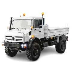 LESU 550951:14 U4023 4x4 Gelände-LKW mit Pritsche, Bausatz weiß lack.