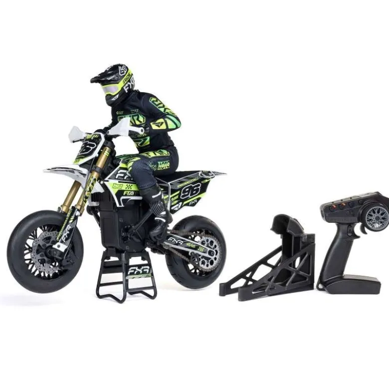 Losi LOS-2272Promoto-SM FXR 1/4 Supermoto Motorrad RTR Basic, weiss