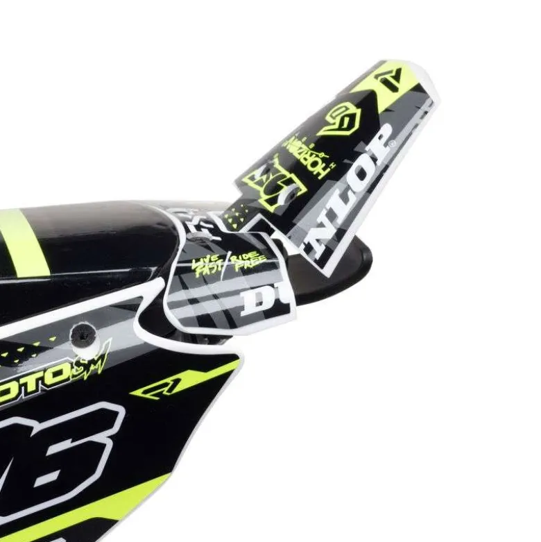 Losi LOS-2310Promoto-SM FXR 1/4 Supermoto Motorrad RTR, weiss inkl. Spektrum 7,4V 5000mAh G2 LiPo Akku und Ladegerät