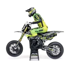 Losi LOS-2310Promoto-SM FXR 1/4 Supermoto Motorrad RTR, weiss inkl. Spektrum 7,4V 5000mAh G2 LiPo Akku und Ladegerät