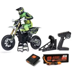 Losi LOS-2310Promoto-SM FXR 1/4 Supermoto Motorrad RTR, weiss inkl. Spektrum 7,4V 5000mAh G2 LiPo Akku und Ladegerät