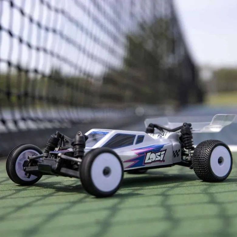 Losi LOS00007T2Micro-B 2WD Buggy RTR 1:24, silber