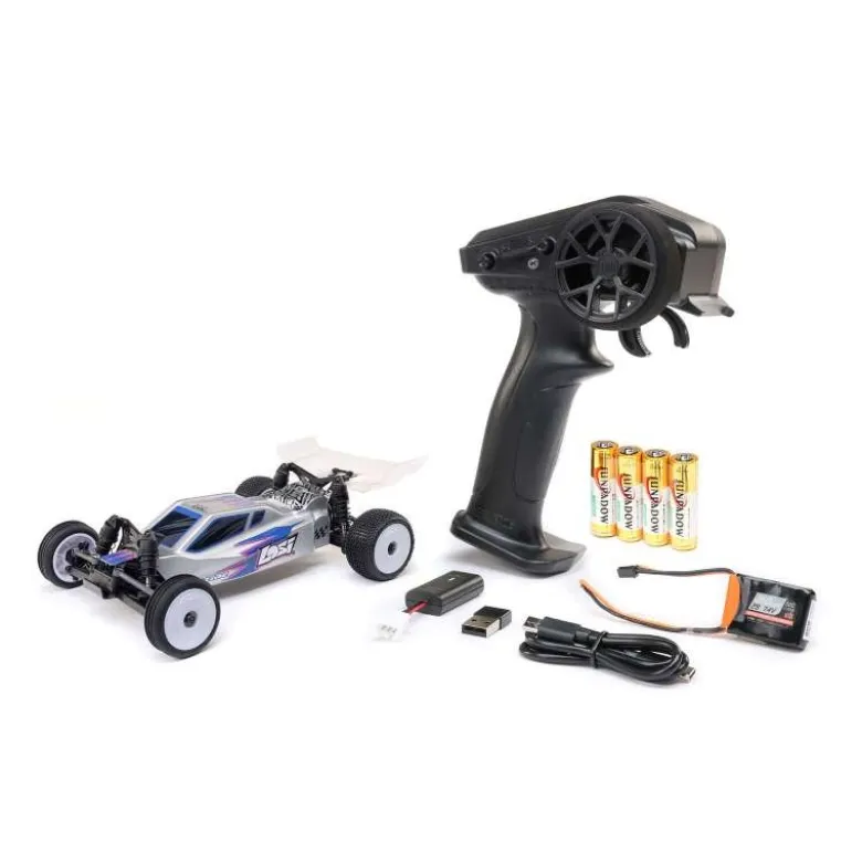 Losi LOS00007T2Micro-B 2WD Buggy RTR 1:24, silber