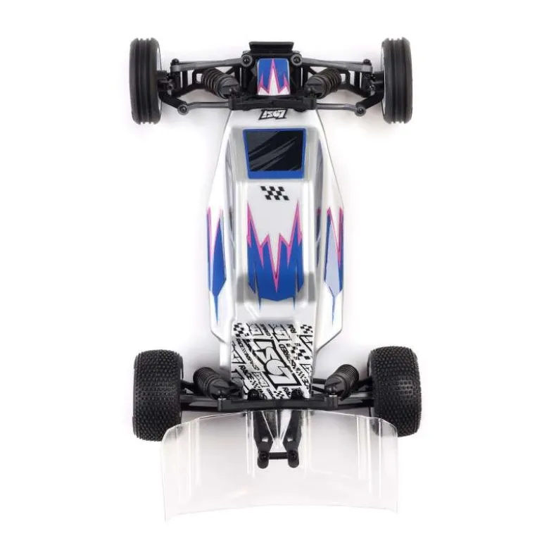 Losi LOS00007T2Micro-B 2WD Buggy RTR 1:24, silber