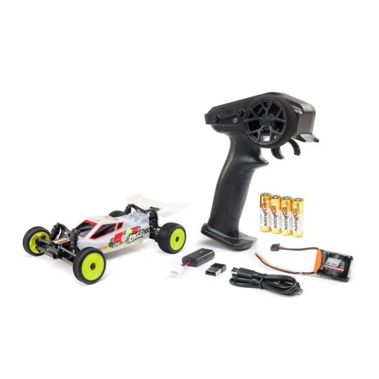 Losi LOS00007T1Micro-B 2WD Buggy RTR 1:24, weiß