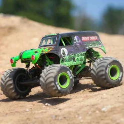 Losi LOS01026T1Mini LMT 4X4 Brushed Monster Truck 1:18 RTR, Grave Digger