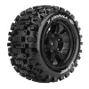 Louise LOUT3297BX-Uphill Monster Truck Reifen auf Felge schwarz für X-Maxx