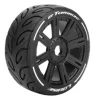 Louise LOUT3285SBGT-Tarmac 1/8 Buggy Reifen Soft auf Felge schwarz 17mm