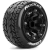 Louise LOUT3188SBST-Rocket 2.2 Soft Reifen auf Felge schwarz E-Revo 1/16