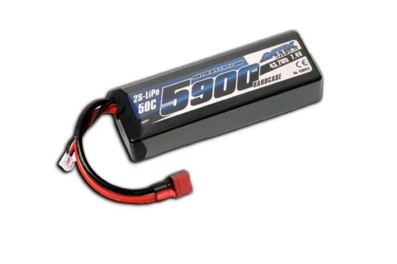 LRP 430421UANTIX LiPo Akku 2S 5900mAh 50C 7,4V Hardcase, T-Stecker