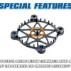 LRP 501983WorksTeam Aluminium Schutzgitter V2 für 40mm Lüfter