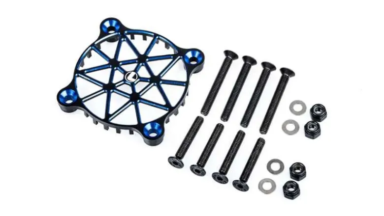 LRP 501983WorksTeam Aluminium Schutzgitter V2 für 40mm Lüfter