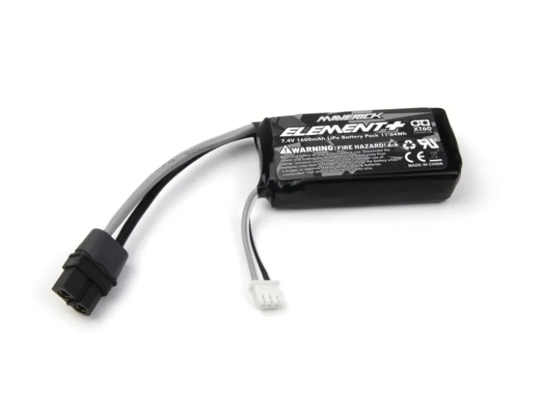 Maverick MV151110LiPo Akku 2S 7,4V 1600mAh mit XT-60 Stecker passend für Qbit 1:16 und QByte 1:12