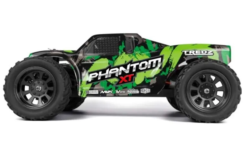 Maverick MV150600Phantom XT 4WD Truggy 1:10 Brushed RTR Akku, Lader Wasserdichte Elektronik