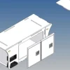 MDTech 913B-3AV2(L)Vollprofilstaukiste für Scania 770S 3-Achser M1:14 links V2