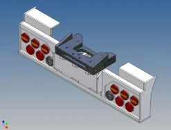 MDTech 9501-C6Stoßstange für 2-Achser Tamiya LKW Carson 3-Kammerleuchten