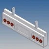 MDTech 9505-C3Stoßstange für Trailerrahmen von Carson 1:14
