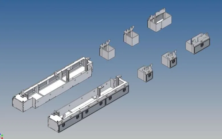 MDTech 2020-9345-GODSETStauboxen Komplettset für 1:14 Carson Goldhofer STN-L