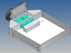 MDTech 9345-GOPLA-B2Ladeplattform für Carson Goldhofer STN-L3 M1:14 mit Beier SM/LM Aussparung, mit zwei Ersatzradhalter