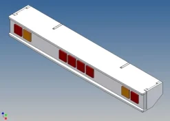 MDTech 9151-L4Lichtbalken für Tamiya Scania Hochdach 1/14 (1x1 Lego)