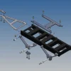 MDTech 8012-oTB2-Achs Dolly für Tamiya LKWs 1:14 Breitbereifung