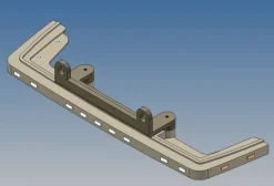 MDTech 2020-9861-REWUnterbau für Stoßstange eckiges Profil für 1:14 Scania R470