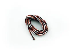 Modax 21120Premium Servo Kabel 3x0,34qmm,Schwarz-Rot-Weiß 2m verdreht