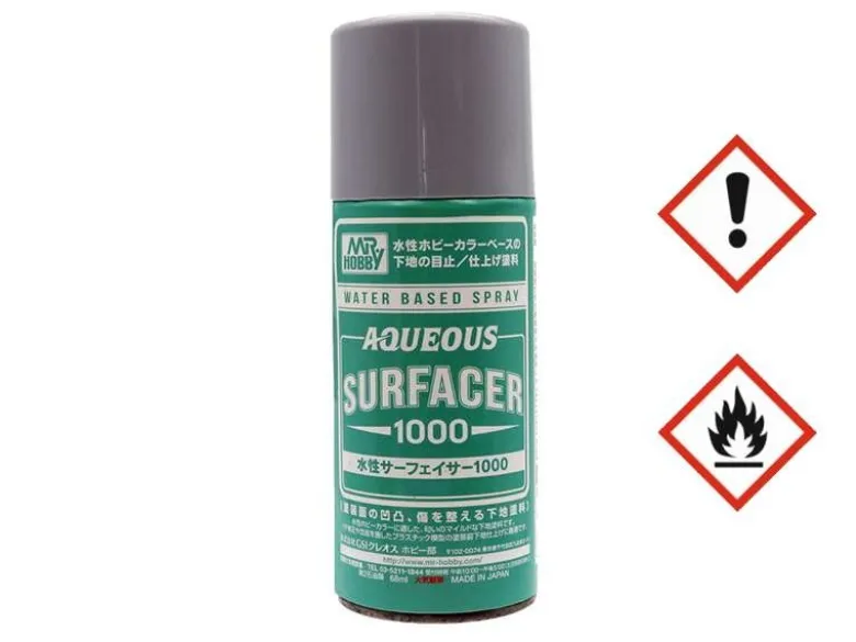 Mr. Hobby B611Aqueous Surfacer 1000 Spray, 170ml