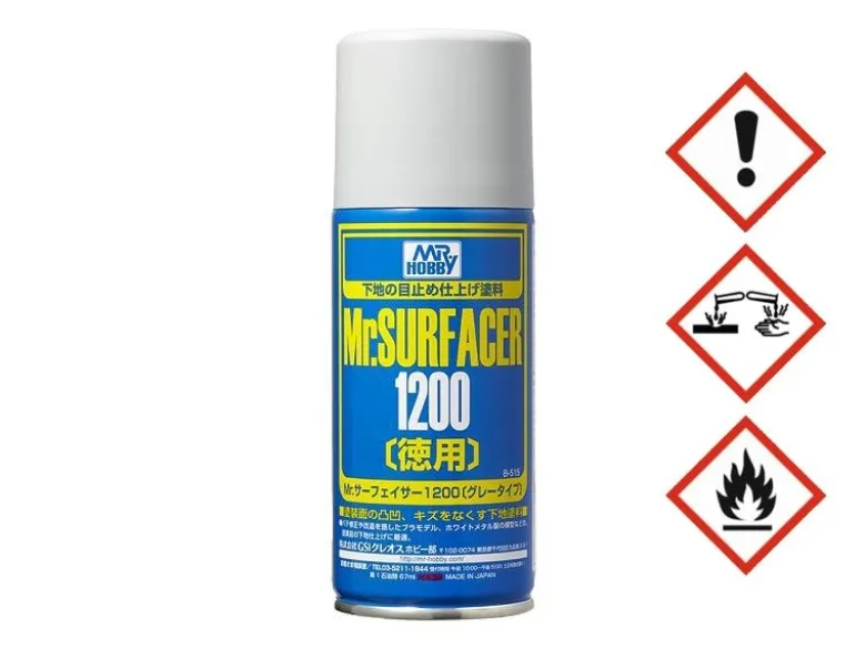 Mr. Hobby B515B-515 Mr. Surfacer 1200 Spray Grundierung supferfein 170ml