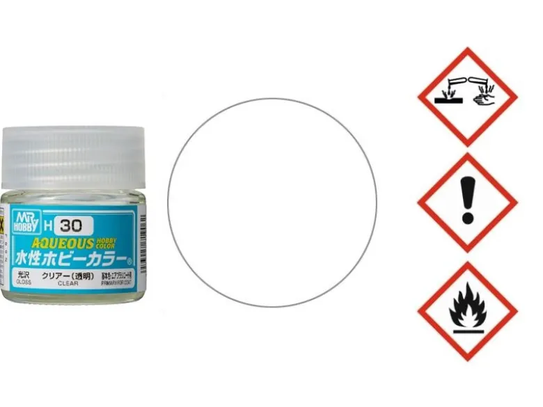 Mr. Hobby H030Aqueous Hobby Color Clear/Klar glänzend 10ml