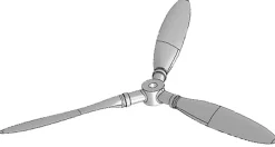 Multiplex 224309Dreiblatt-Luftschraube 12x8'' für Extra 300 S