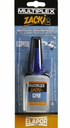 Multiplex 1-01291Zacki 2 Elapor Sekundenkleber 20g