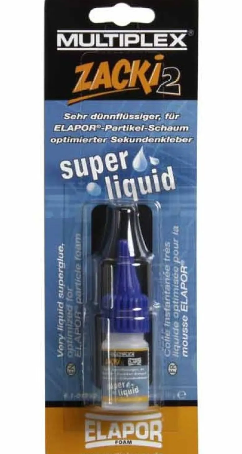 Multiplex 1-01292Zacki 2 Elapor super liquid Sekundenkleber (10g)