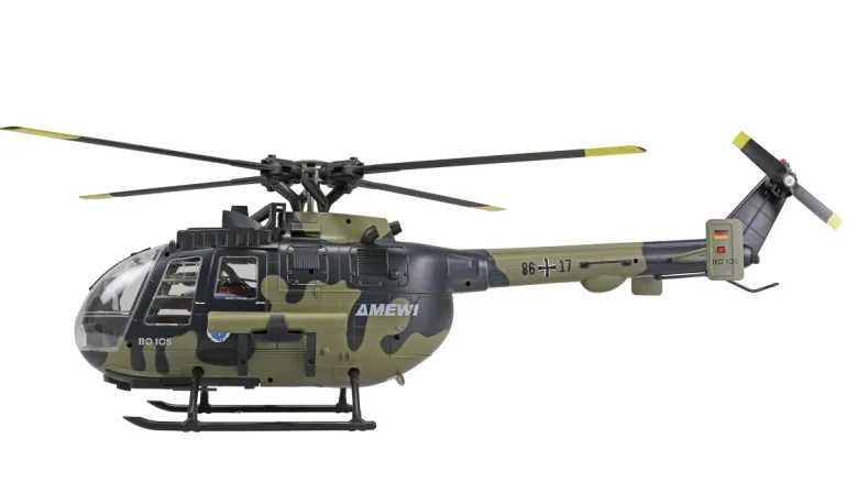 NEUAMEWI 25378Bo105 Helikopter Bundeswehr brushless 6-Kanal 3D/6G RTF