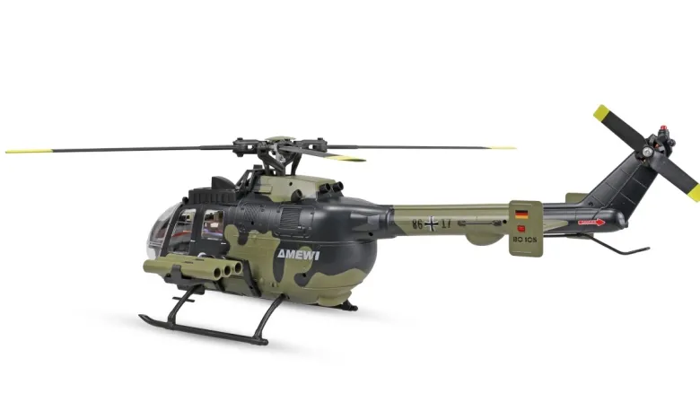 NEUAMEWI 25378Bo105 Helikopter Bundeswehr brushless 6-Kanal 3D/6G RTF