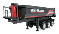 NEUAMEWI 22778Dreiachs-Sattelauflieger mit Kippmulde 1:18 RTR anthrazit