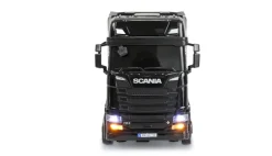 NEUAMEWI 22785Mini-Scania 730 S mit Kofferauflieger 4WD 1:64 RTR schwarz proportional