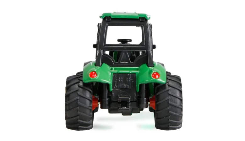 NEUAMEWI 22792Traktor aus Metall mit Rückeanhänger, Ladekran 1:64 RTR grün
