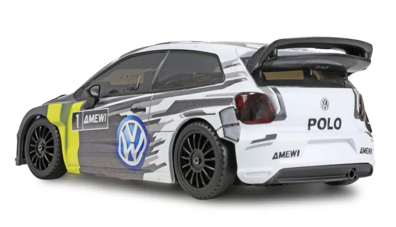 NEUAMEWI 21148VW Polo R WRC Rallye/Drift 4WD 1:28 RTR grau