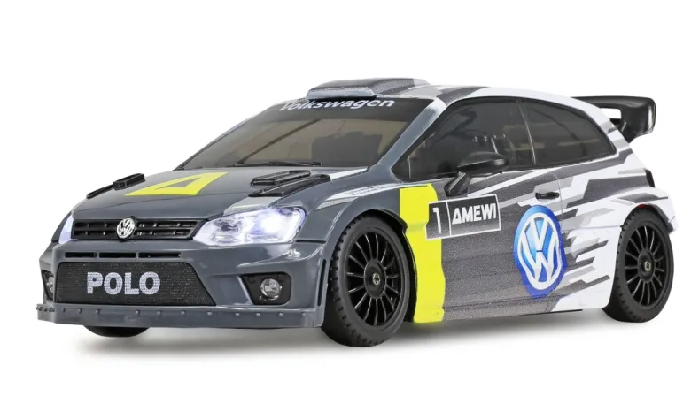 NEUAMEWI 21148VW Polo R WRC Rallye/Drift 4WD 1:28 RTR grau