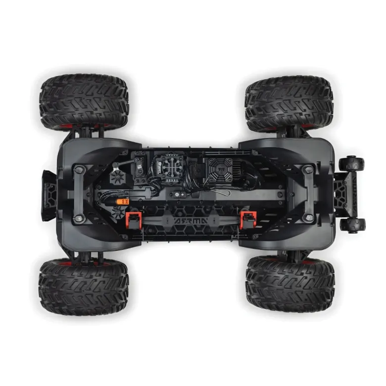 NEUARRMA ARA4437T1QUAKE 4S DSC 1:8 4X4 RTR Brushless Monster Truck Schwarz/Rot