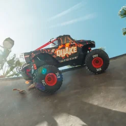 NEUARRMA ARA4437T1QUAKE 4S DSC 1:8 4X4 RTR Brushless Monster Truck Schwarz/Rot
