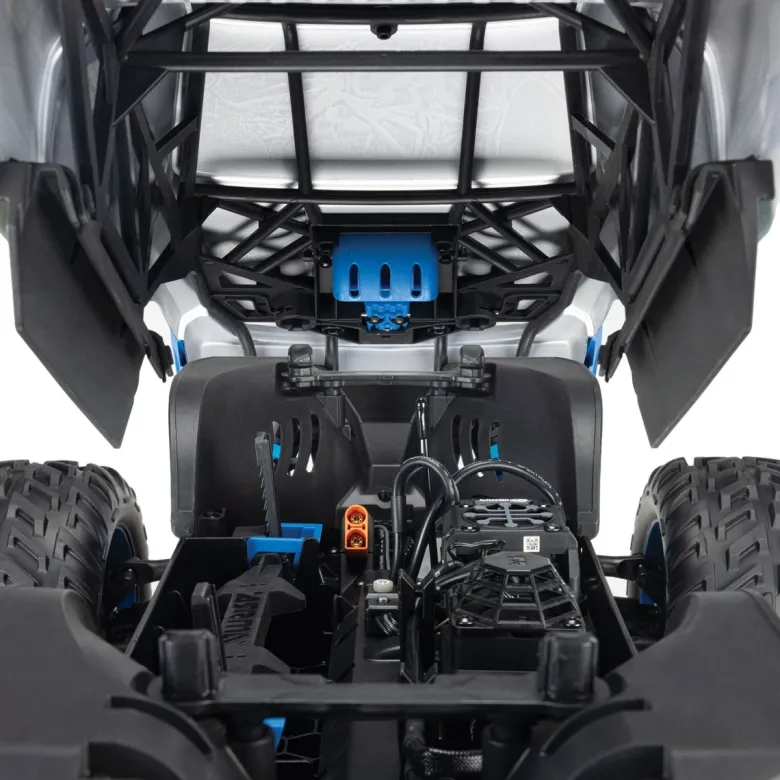 NEUARRMA ARA4437T2QUAKE 4S DSC 1:8 4X4 RTR Brushless Monster Truck Weiß/Blau